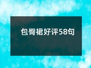 包臀裙好評58句
