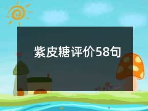 紫皮糖評價58句
