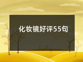 化妝鏡好評(píng)55句