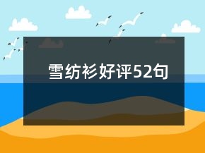 雪紡衫好評(píng)52句