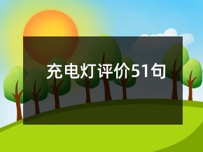 充電燈評價51句