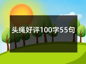 頭繩好評100字55句