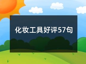 化妝工具好評(píng)57句