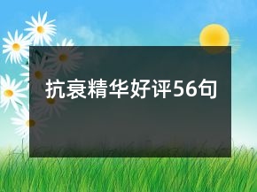 抗衰精華好評56句