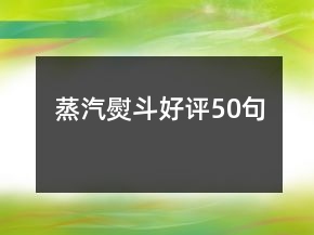 蒸汽熨斗好評50句