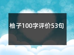 柚子100字評(píng)價(jià)53句