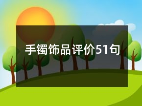 手鐲飾品評(píng)價(jià)51句