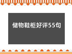 儲物鞋柜好評55句