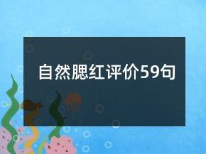 自然腮紅評價59句
