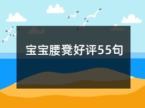 寶寶腰凳好評55句