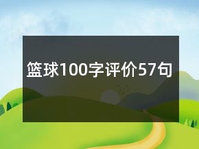籃球100字評價57句