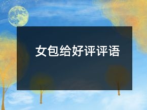 女包給好評(píng)評(píng)語(yǔ)