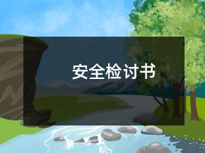安全檢討書(shū)