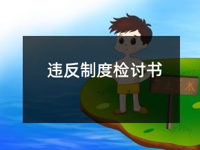 違反制度檢討書