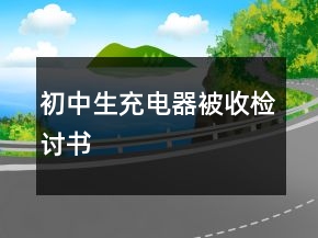 初中生充電器被收檢討書