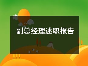 副總經(jīng)理述職報(bào)告