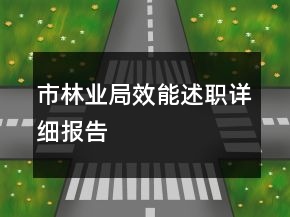 市林業(yè)局效能述職詳細報告
