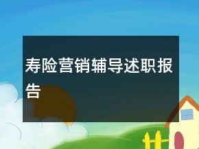 壽險營銷輔導述職報告