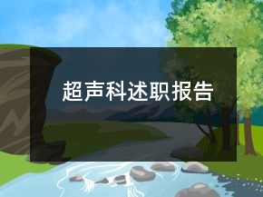 超聲科述職報告