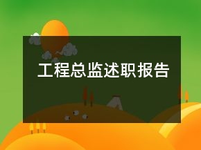 工程總監(jiān)述職報告