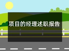 項(xiàng)目的經(jīng)理述職報(bào)告
