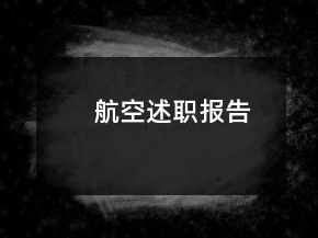 航空述職報(bào)告