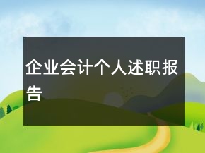 企業(yè)會計個人述職報告