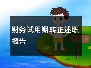 財(cái)務(wù)試用期轉(zhuǎn)正述職報(bào)告