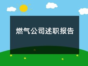 燃?xì)夤臼雎殘?bào)告