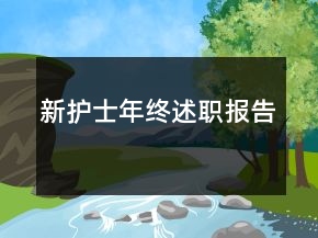 新護士年終述職報告