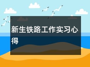 新生鐵路工作實(shí)習(xí)心得