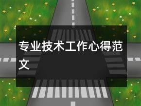 專業(yè)技術(shù)工作心得范文