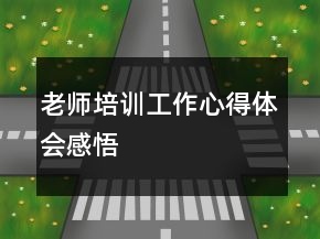 老師培訓工作心得體會感悟