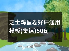 芝士雞蛋卷好評(píng)通用模板(集錦)50句