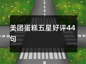 美團蛋糕五星好評44句