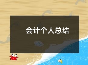 會計個人總結(jié)