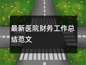 最新醫(yī)院財務(wù)工作總結(jié)范文