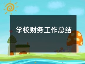 學(xué)校財務(wù)工作總結(jié)