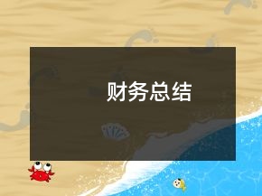 財(cái)務(wù)總結(jié)
