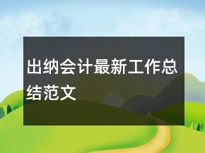 出納會計最新工作總結范文
