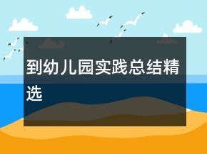 到幼兒園實踐總結(jié)精選