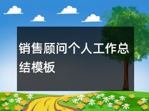 銷售顧問個人工作總結(jié)模板
