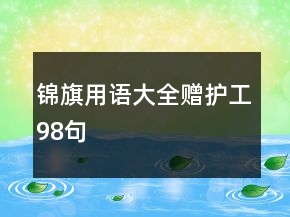 錦旗用語(yǔ)大全贈(zèng)護(hù)工98句