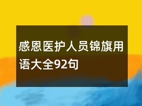 感恩醫(yī)護(hù)人員錦旗用語大全92句