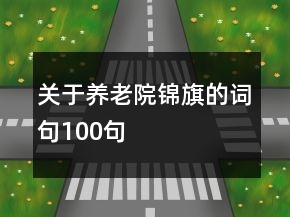 關于養(yǎng)老院錦旗的詞句100句