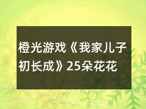 橙光游戲《我家兒子初長成》25朵花花上貴族雙語小學日程安排攻略