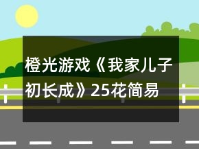 橙光游戲《我家兒子初長成》25花簡易攻略