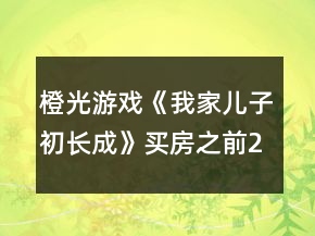 橙光游戲《我家兒子初長成》買房之前25花攻略