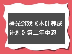 橙光游戲《木葉養(yǎng)成計(jì)劃》第二年中忍考試為止的攻略