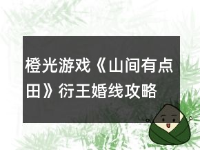 橙光游戲《山間有點(diǎn)田》衍王婚線攻略